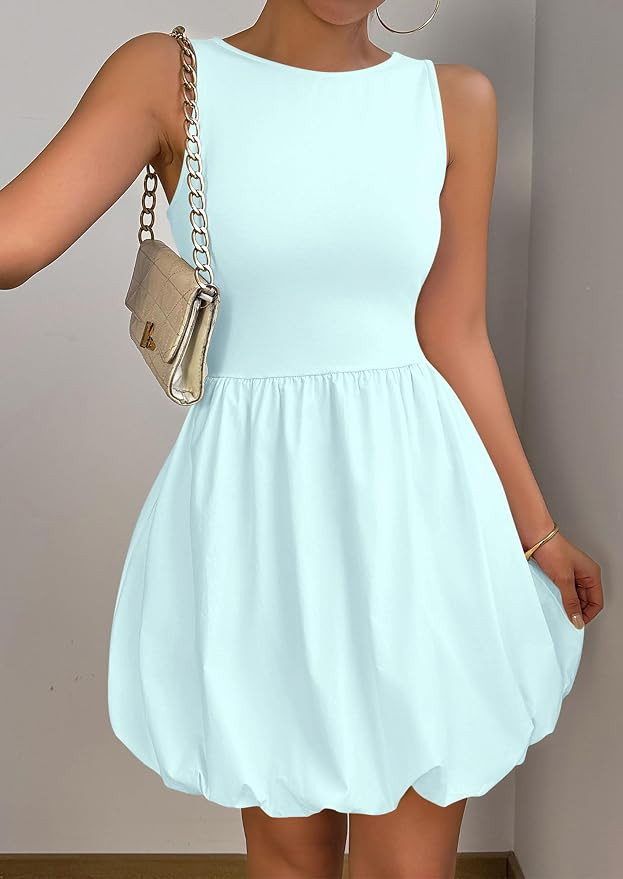 PRETTYGARDEN Summer Dresses for Women 2026 Casual Mini Short Cocktail Dress Sleeveless Tank Crew ... | Amazon (US)