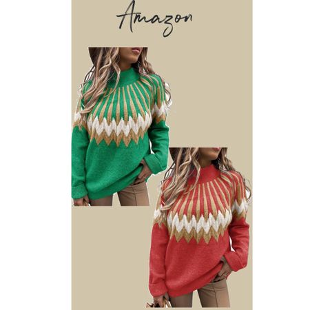 This fairisle sweater from Amazon is so pretty and looks so high end!
#fallfashion #fallsweater 

#LTKSeasonal #LTKunder50