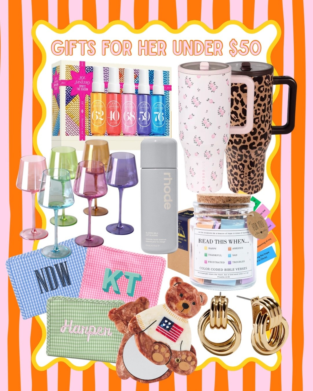 Gifts for her under $50 / gift guide for her under $50 

#LTKGiftGuide #LTKHoliday #LTKFindsUnder50
