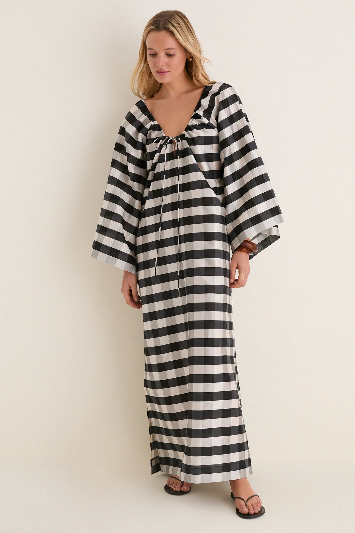 Midnight Check Claudine Dress | Tuckernuck (US)