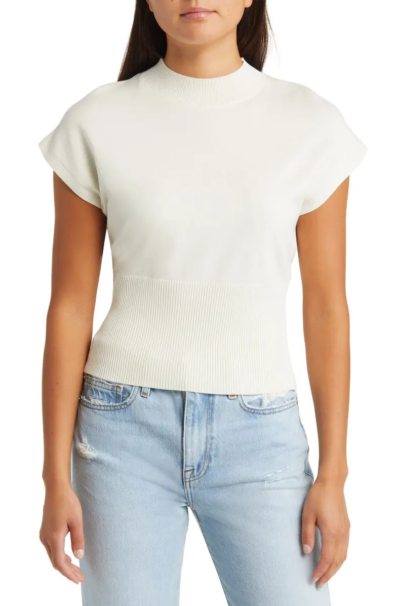 Mock Neck Rib Sweater | Nordstrom