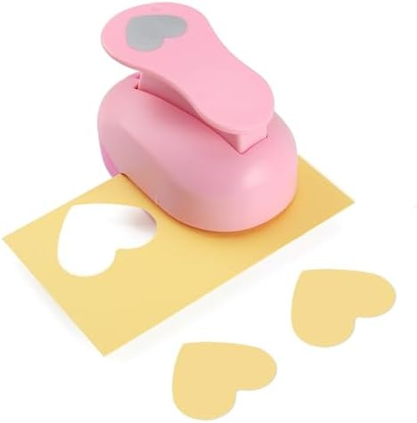LOONENG 2 Inch Heart Paper Punch - High Precision Design for Romantic Heart Patterns - Ideal for ... | Amazon (US)