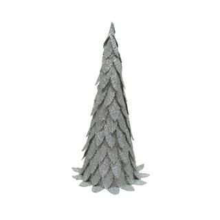 14" Silver & Snow Silver Paper Leaf  Christmas Tabletop Tree by Ashland® | Michaels Stores