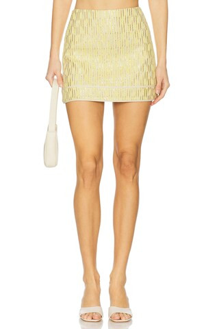 Alexis Kwon Skirt in Gold from Revolve.com | Revolve Clothing (Global)