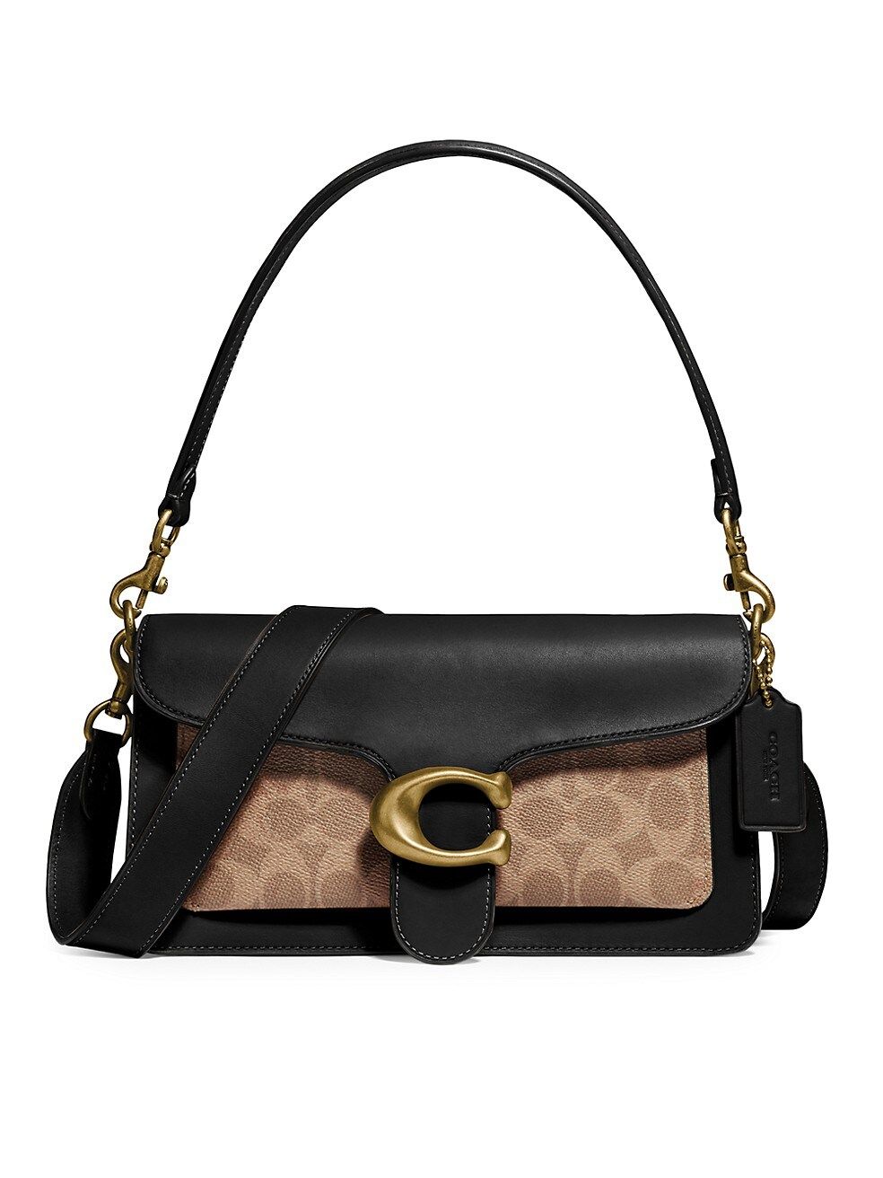 Tabby Signature Coated Canvas & Leather Shoulder Bag | Saks Fifth Avenue
