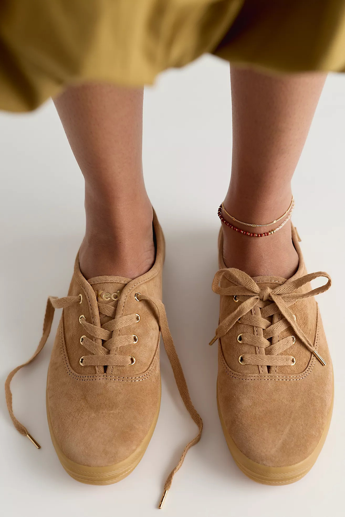 Keds Champion Luxe Suede Lace-Up Sneakers | Free People (Global - UK&FR Excluded)
