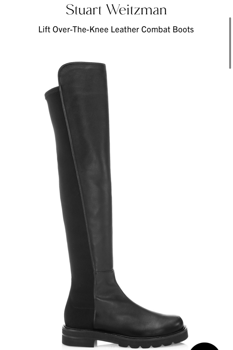 Stuart Weitzman lift over the knee leather combat boots 

#LTKCyberweek 

#LTKHoliday #LTKsalealert
