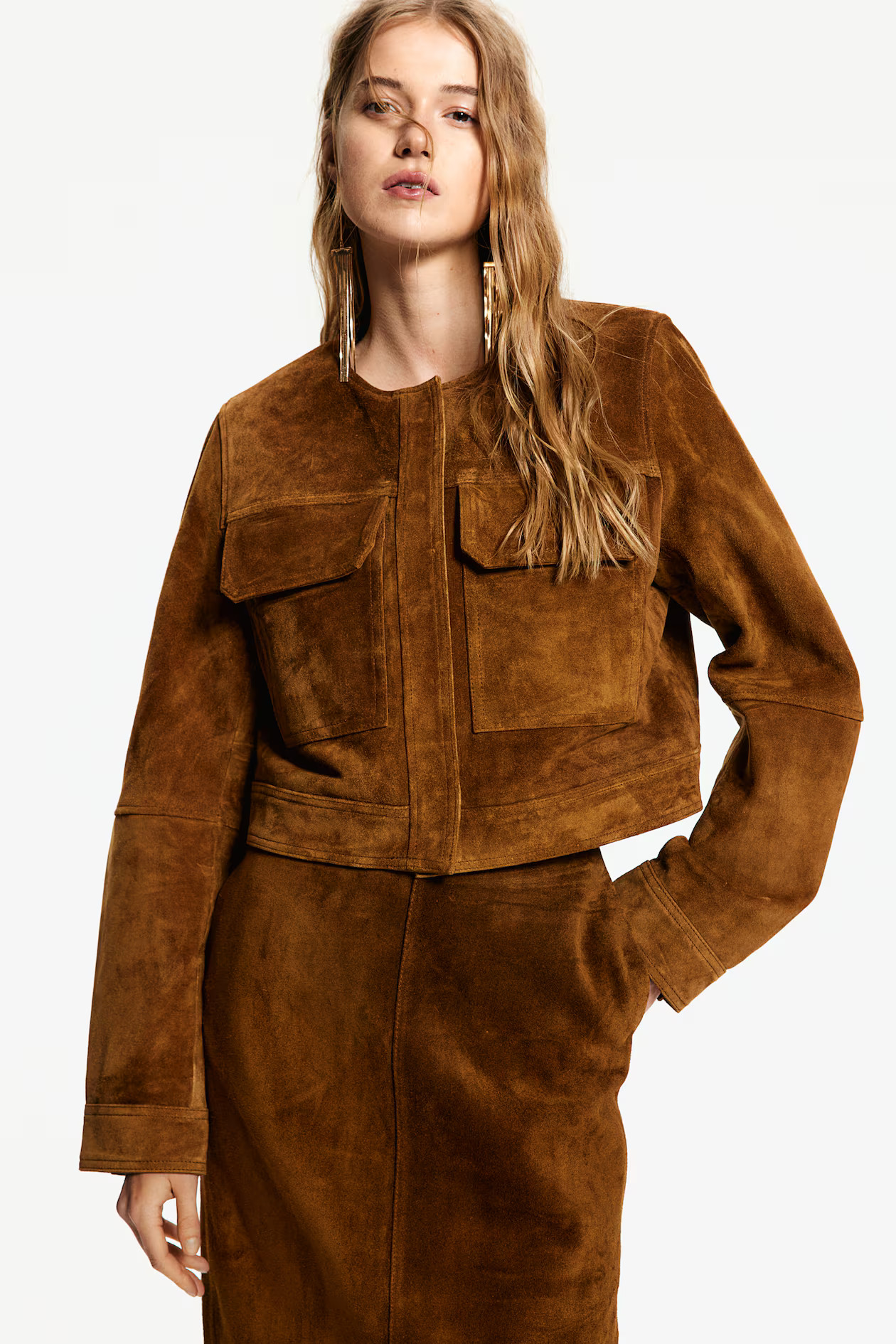 Suede jacket | H&M (UK, MY, IN, SG, PH, TW, HK)