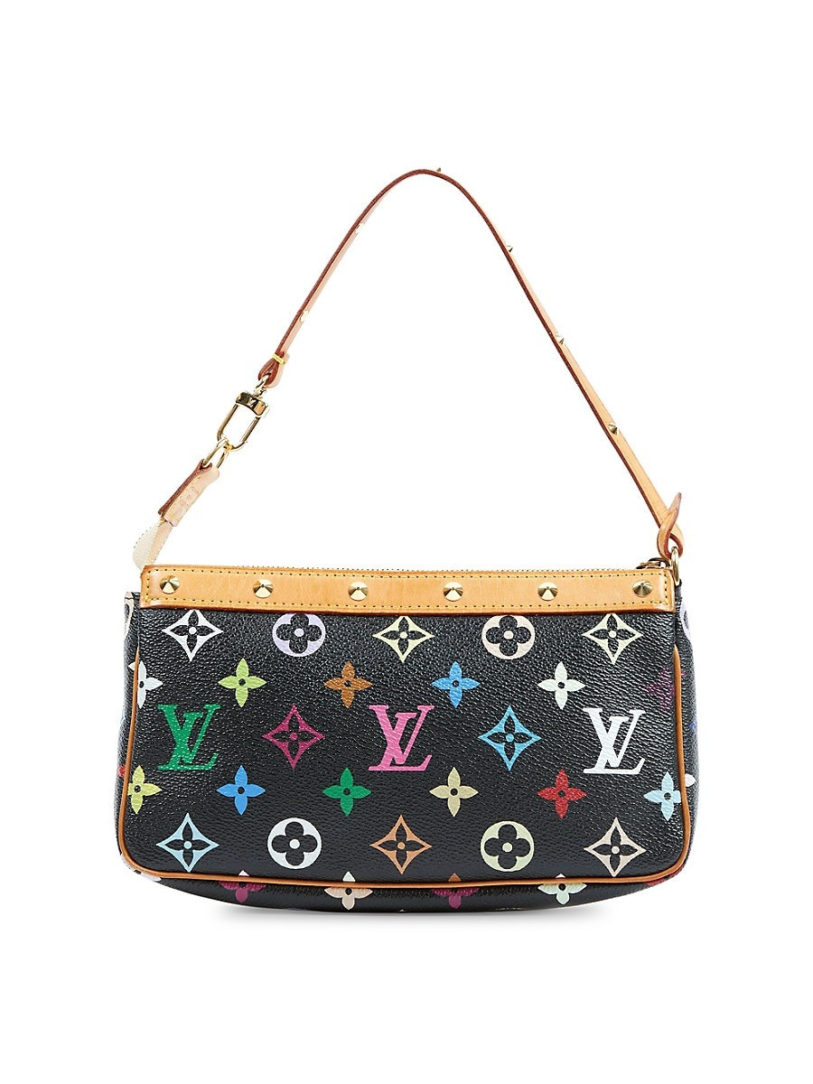 Louis Vuitton Women's Pochette Accessoires Monogram Multicolore Canvas Top Handle Bag - Black | Saks Fifth Avenue OFF 5TH