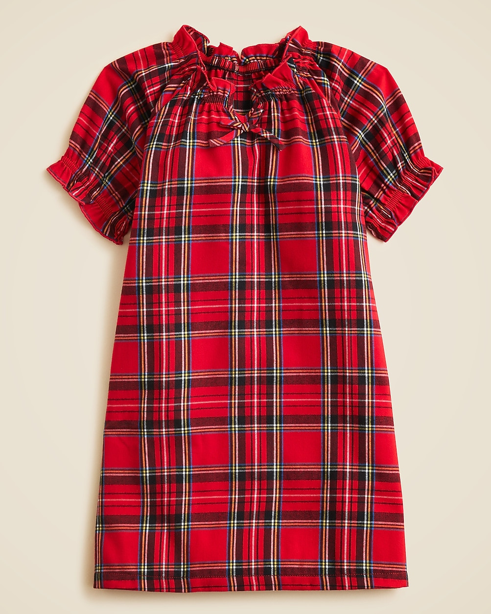 Girls' flannel nightgown in plaid | J. Crew US