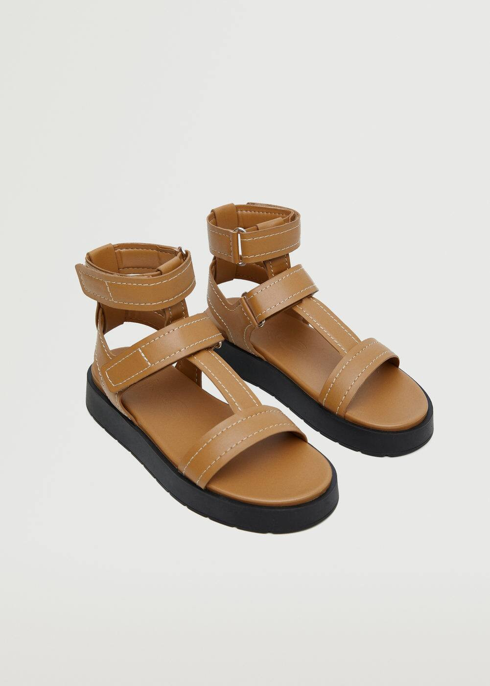 Platform strap sandals -  Women | Mango USA | MANGO (US)