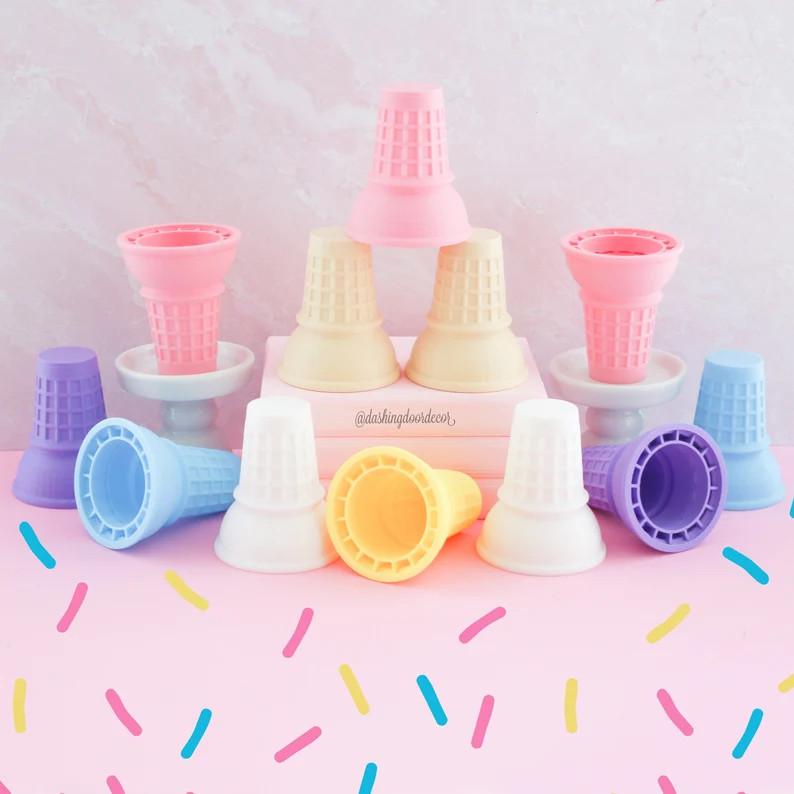 Fake Ice Cream Cone, Fake Sugar Cone, Fake Bake Ice Cream, Faux Ice Cream Cone, Fake Waffle Cone,... | Etsy (US)