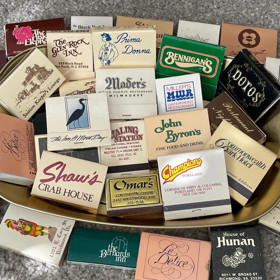 Hand Selected Vintage Matchbooks Vintage Hotel Matches, Match Boxes, Vintage Restaurant Matches, ... | Etsy (US)