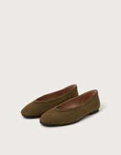 Tori Suedette Ballet Flats Brown | Monsoon (UK)