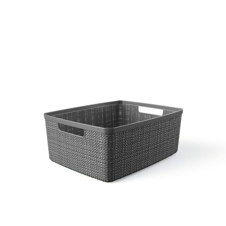 Curver Jute Medium Grey Basket | Walmart (US)