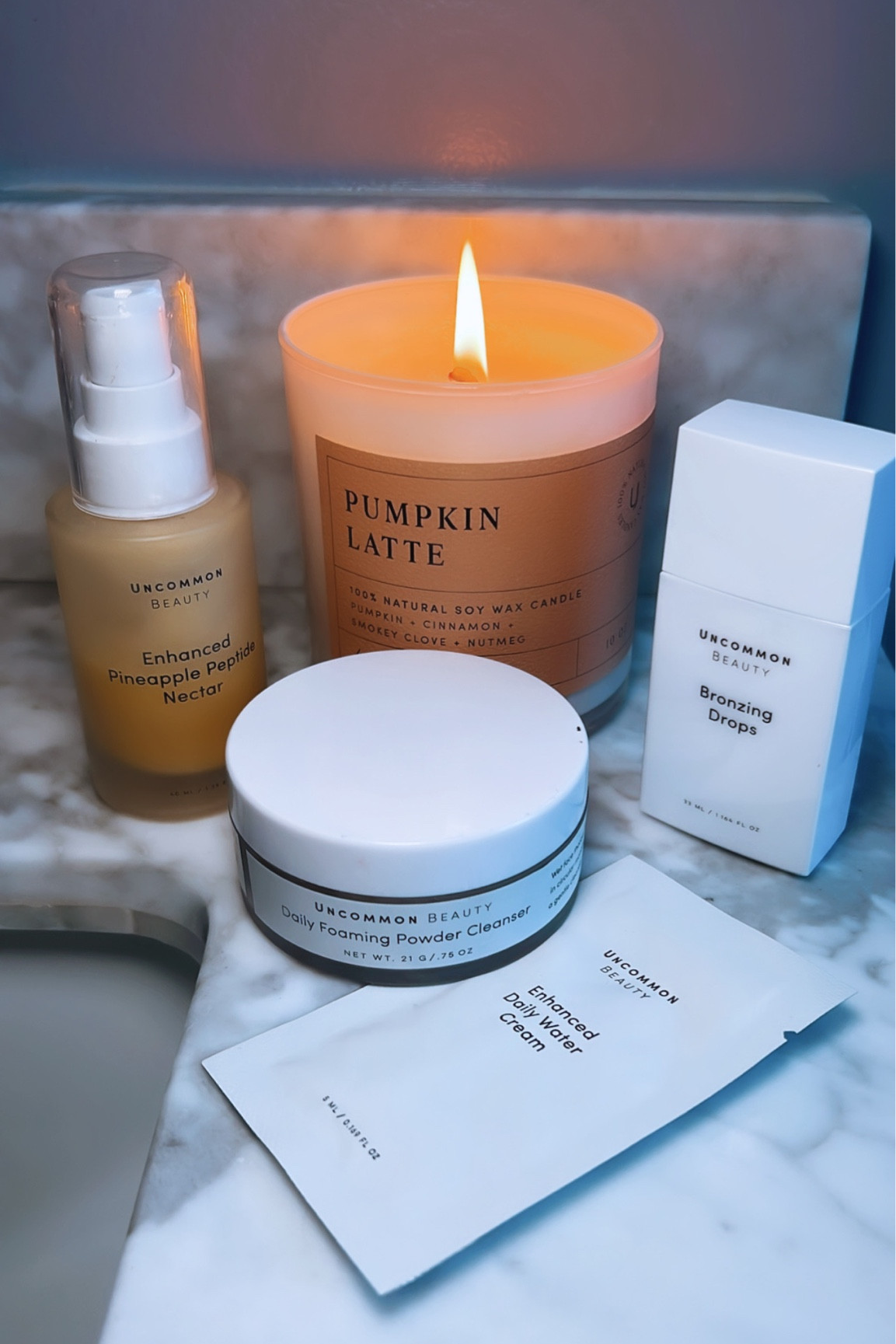 pumpkin candle non toxic! also clean beauty from uncommon james ! 
fall beauty, clean beauty , home decor, fall, bronzing drops 

#LTKhome #LTKSeasonal #LTKGiftGuide