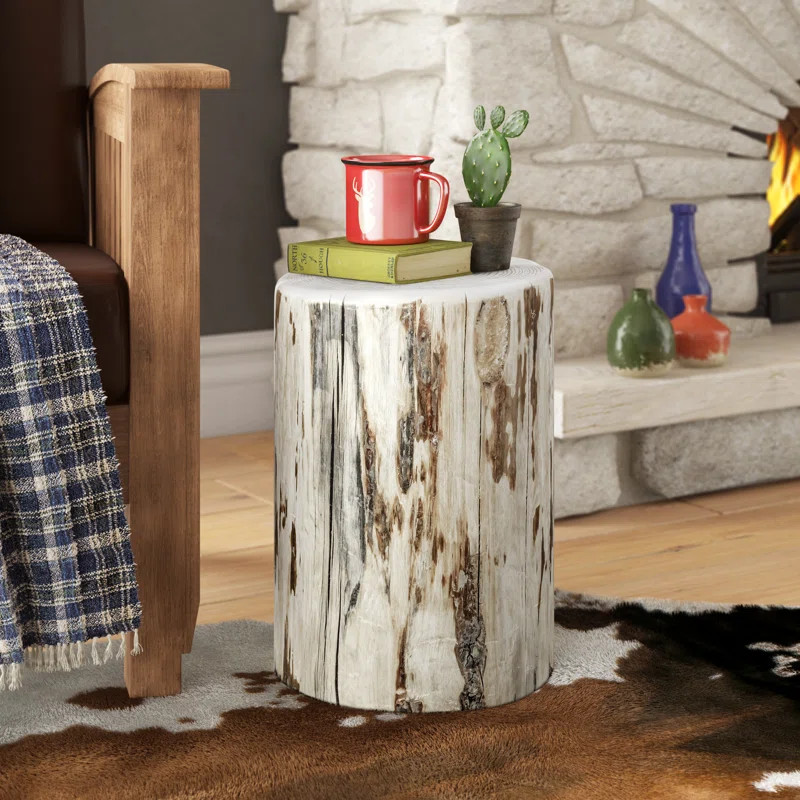 Tustin Solid Wood Tree Stump End Table | Wayfair North America