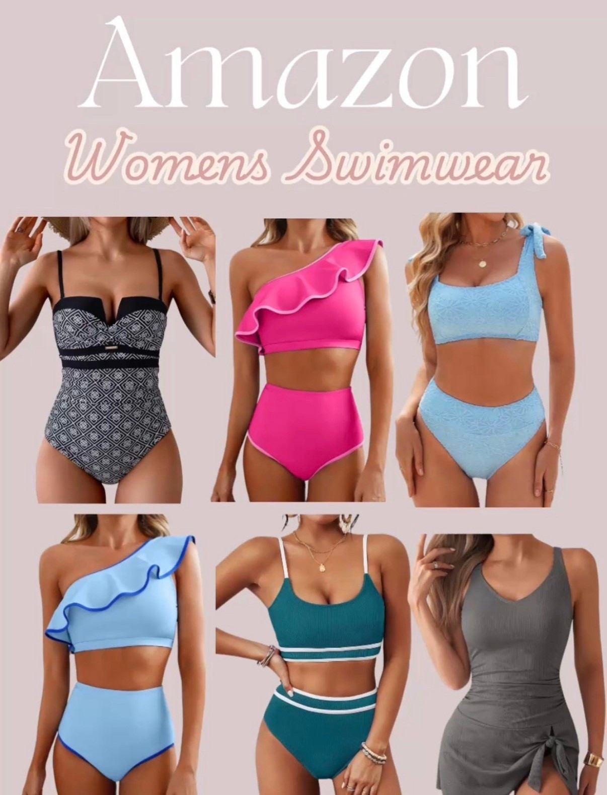 Women’s swimsuits from Amazon 

Amazon swim, swimwear, Amazon bikini, bathing suit, summer, travel, vacation, women’s swim, two piece swim, one piece swim, resort, beach

#LTKTravel #LTKSwim #LTKFestival