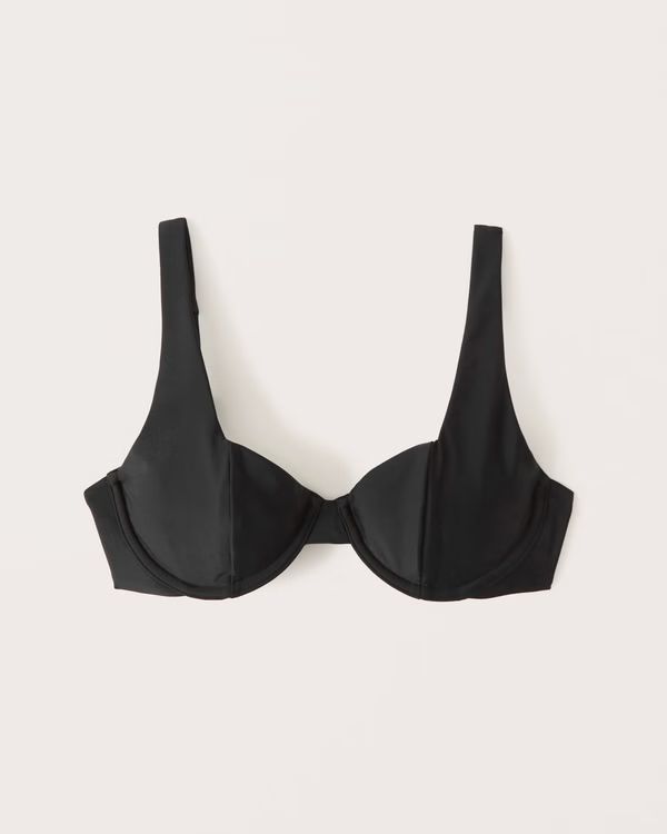 Wide Strap Underwire Bikini Top | Abercrombie & Fitch (US)