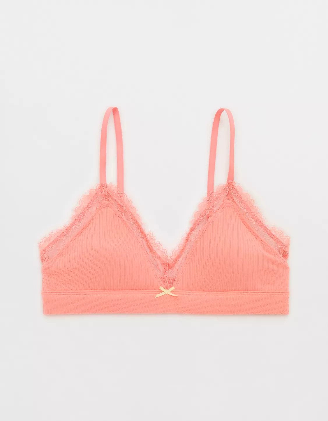 Superchill Cotton Rib Padded Triangle Bralette | Aerie