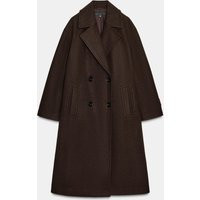 Zara - Soft Oversized Coat - Women - Brown - Women | Zara US