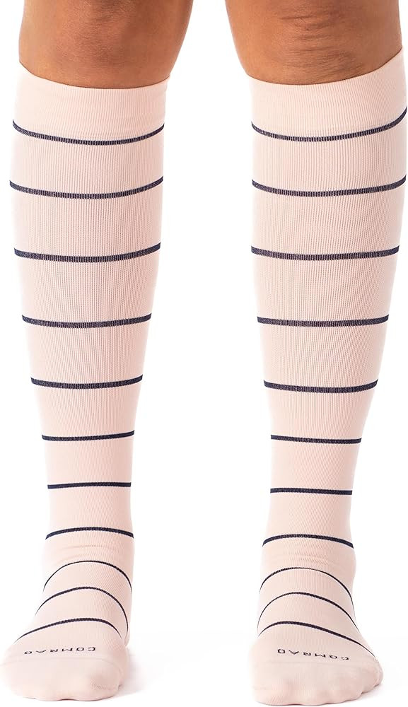 Comrad Nylon Knee High Socks - 15-20mmHg Graduated Compression Socks - Soft & Breathable Support ... | Amazon (US)