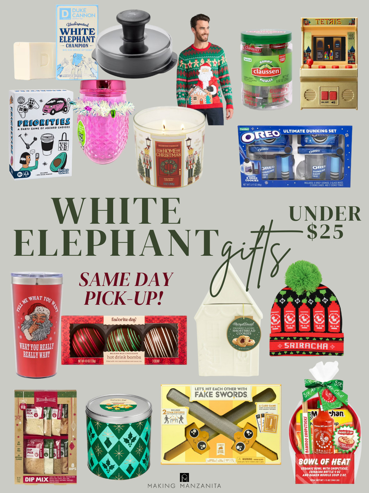 Do you have a white elephant party this weekend? I've got you covered with these funny & thoughtful white elephant gift ideas that are sure to get stolen! These are all under $25 and are available for same day in-store pickup. #whiteelephant #gaggift #giftexchange 

 #LTKHoliday #LTKSeasonal #LTKFindsUnder50
