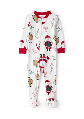 Carter's Kids Baby Santa Printed Footie Pajamas | Belk