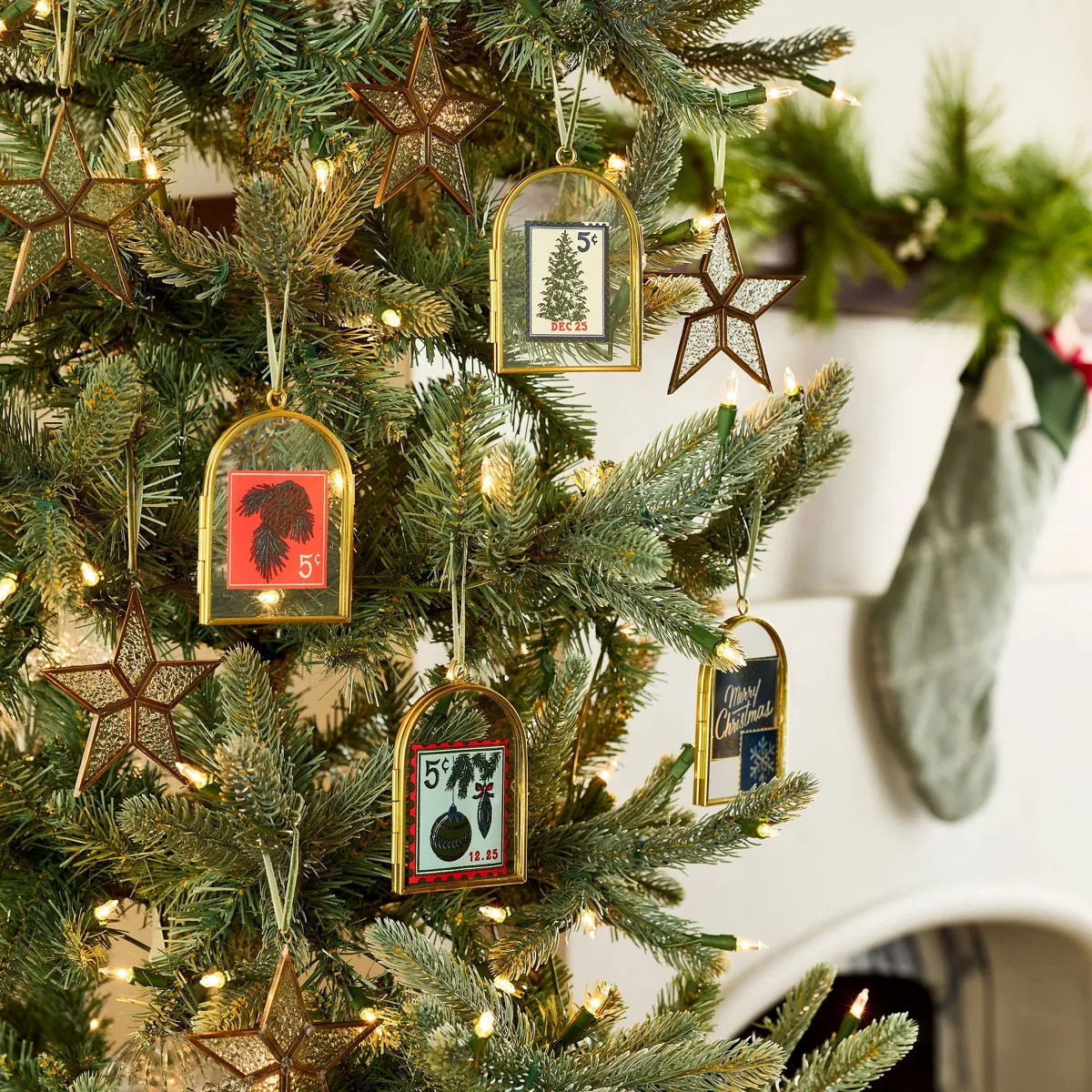 Arched Photo Frame Christmas Tree Ornament Clear/Gold - Hearth & Hand™ with Magnolia | Target