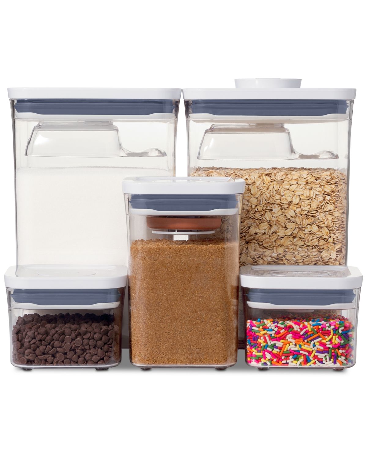Oxo Pop Baking Ingredients 8-Pc. Storage Container Set | Macys (US)