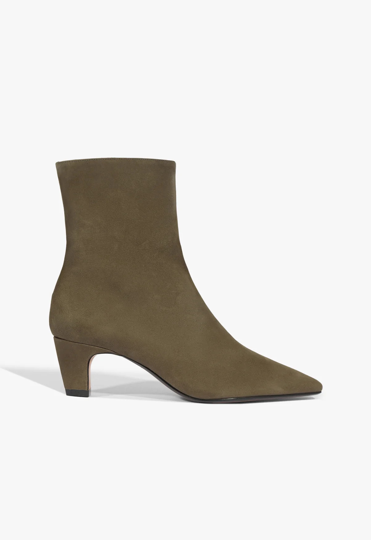 Olive Suede Bootie Dellia | SCHUTZ | Schutz (US)