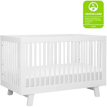 Babyletto Hudson 3-in-1 Convertible Crib with Toddler Bed Conversion Kit in White, Greenguard Gol... | Amazon (US)