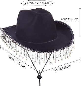 MGupzao Cowgirl Hat - Bride to be Gift for Women, Cowboy Hats with Rhinestone, Bachelorette Party... | Amazon (US)