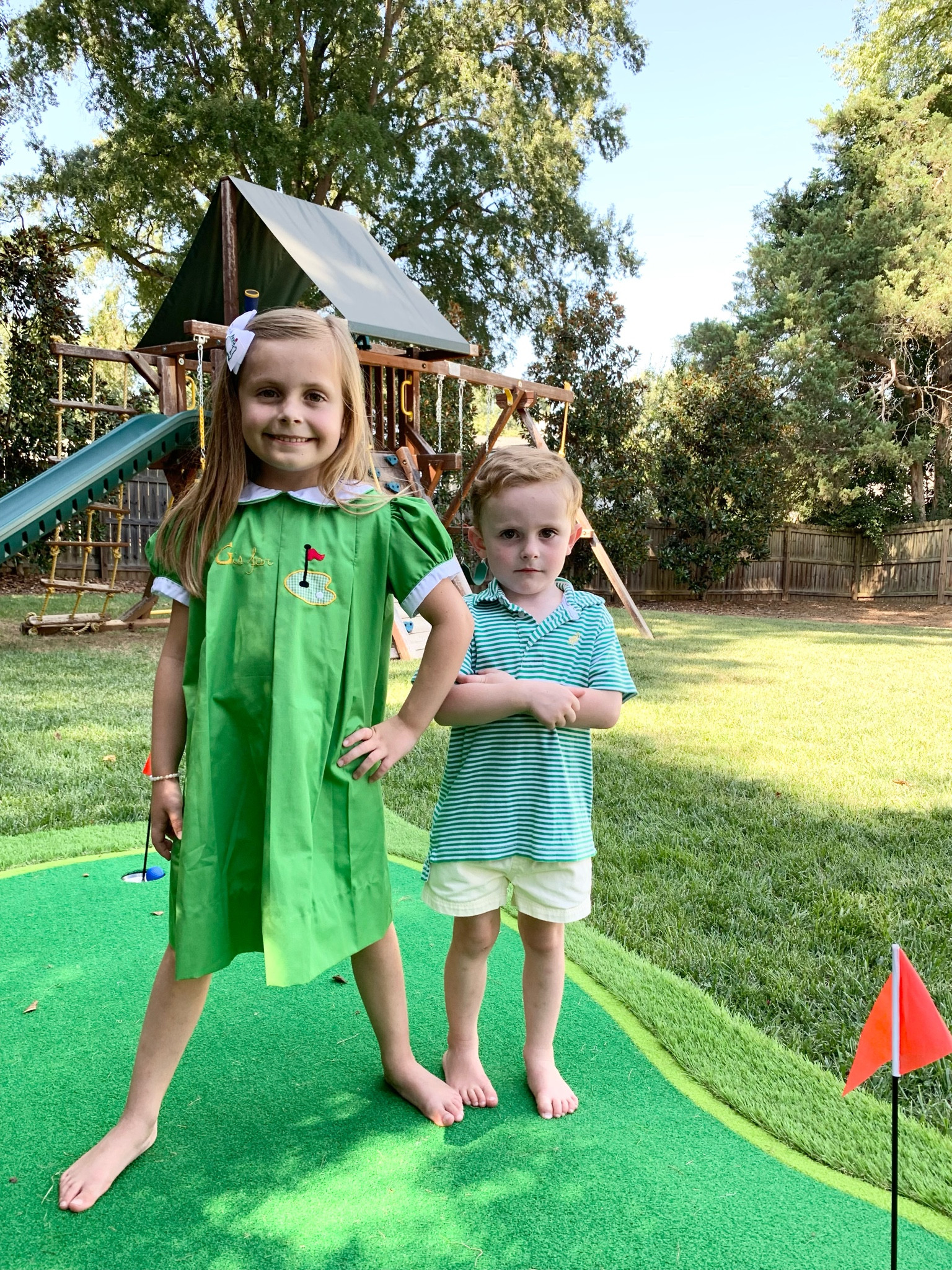 This putting green was something he’s wanted for a long time. It was his birthday gift and party entertainment.

#LTKparties #LTKkids #LTKSeasonal