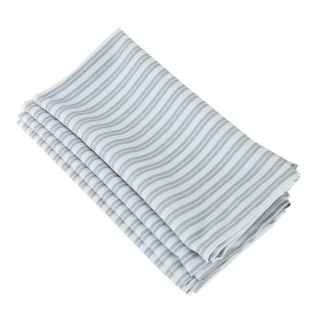 Fennco Styles Classic Striped 20 x 20 Inch Cloth Napkins, Set of 4 - Green - Walmart.com | Walmart (US)