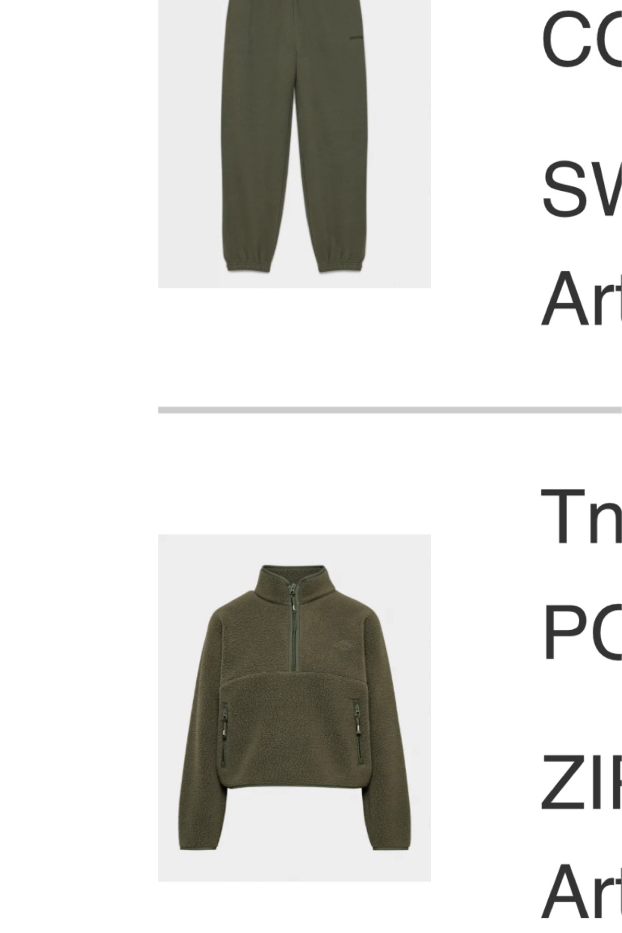 Just bought this set in size S!! Dark olive polar tec and sweat fleece. 🫒 

#LTKwinter #LTKautumn #LTKcanada