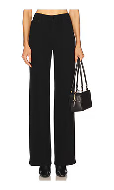 FRAME Le Slim Palazzo Long Jeans in Black from Revolve.com | Revolve Clothing (Global)