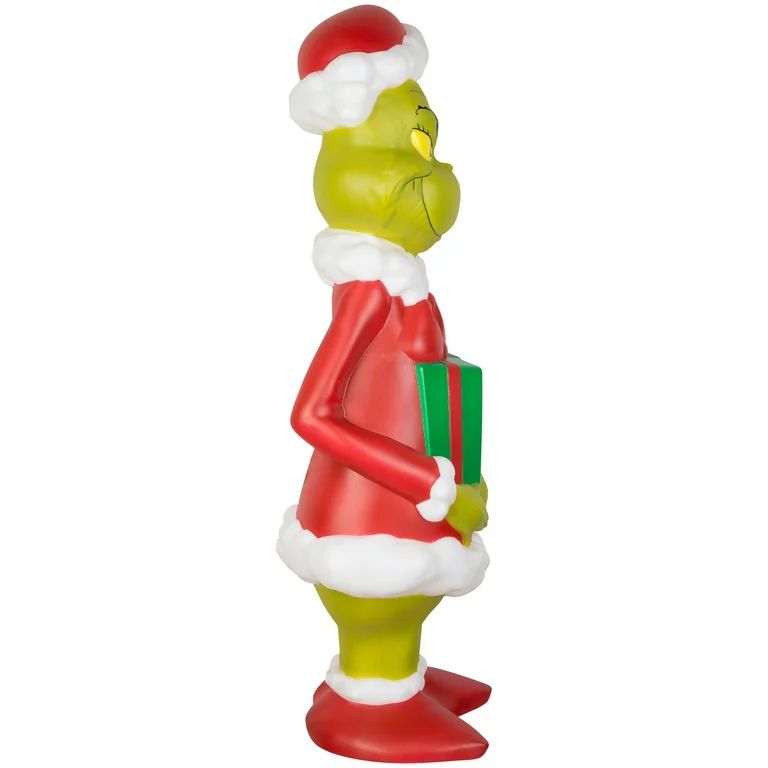 36 inch LED Lighted the Grinch with Christmas Present Blow Mold Green Christmas Décor Dr Seuss | Walmart (US)