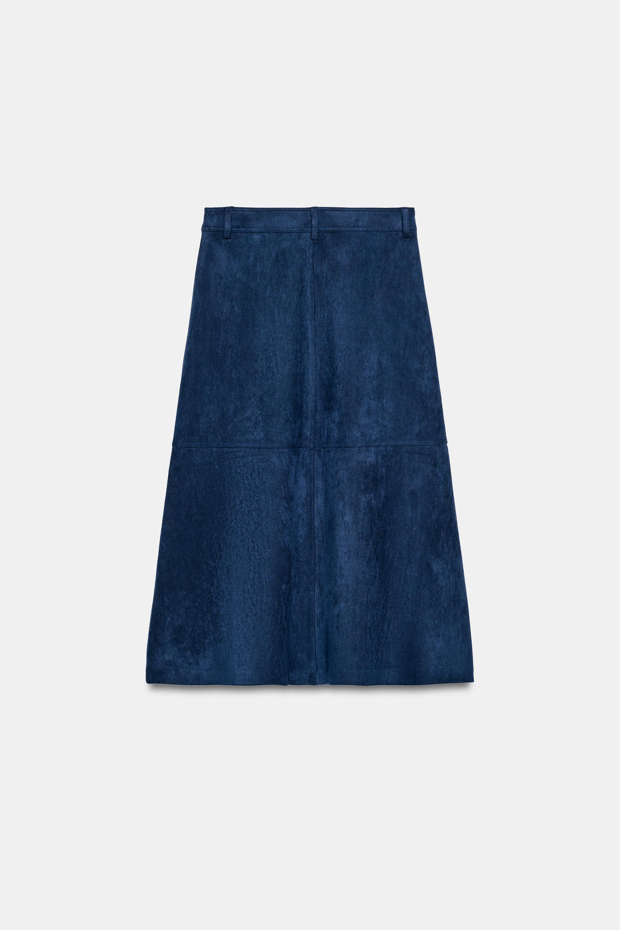 FAUX SUEDE CAPE SKIRT | Zara UK