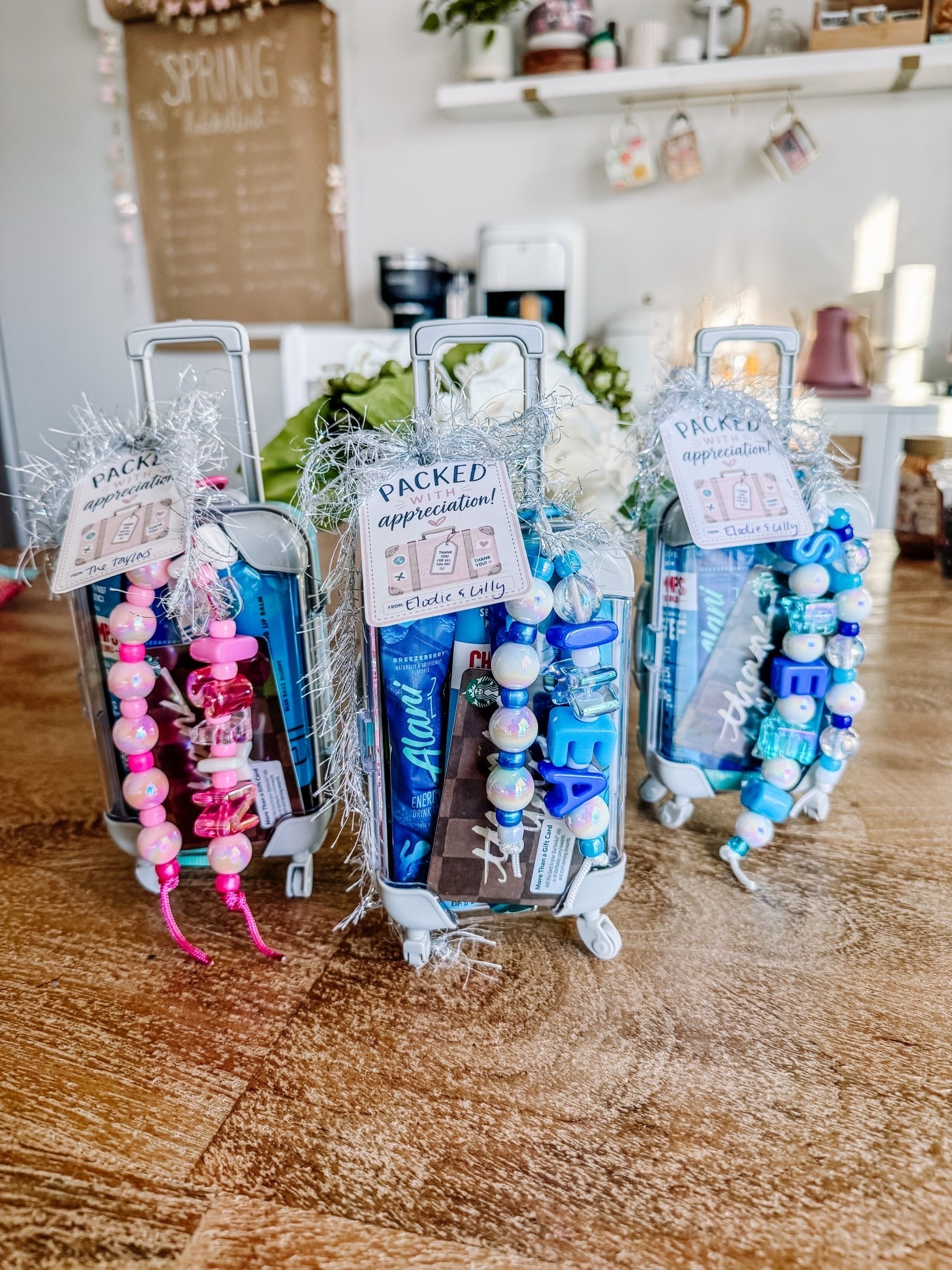 Packed with appreciation! These mini suitcases were perfect for packing love for our teachers!! These would be great for end of the year gifts or party favors too!!

#LTKKids #LTKHome #LTKmomlife