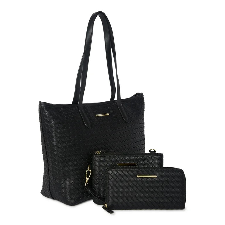 Time and Tru 3PC handbag Set Woven | Walmart (US)