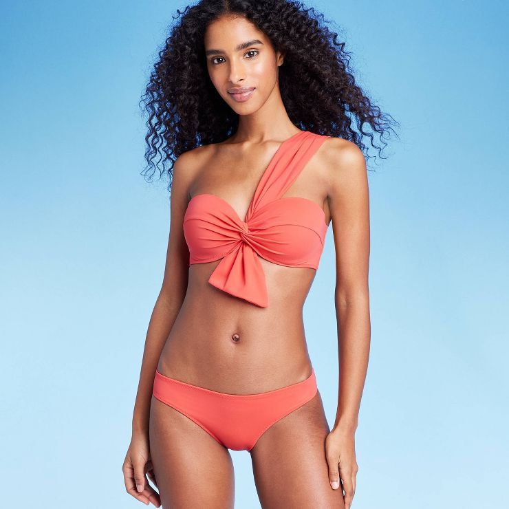 Women's Cheeky Bikini Bottom - Shade & Shore™ Light Red | Target