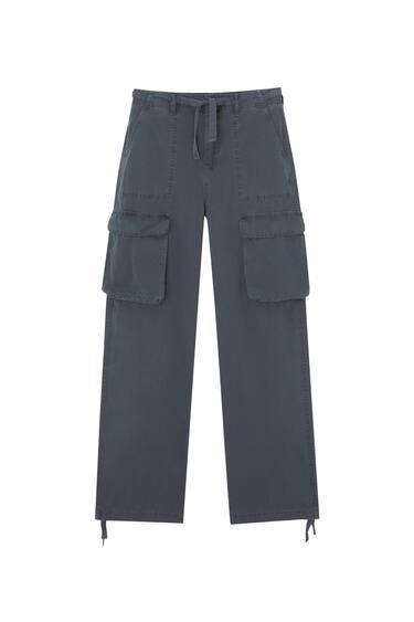 Cargo trousers with adjustable cuffs | PULL and BEAR UK