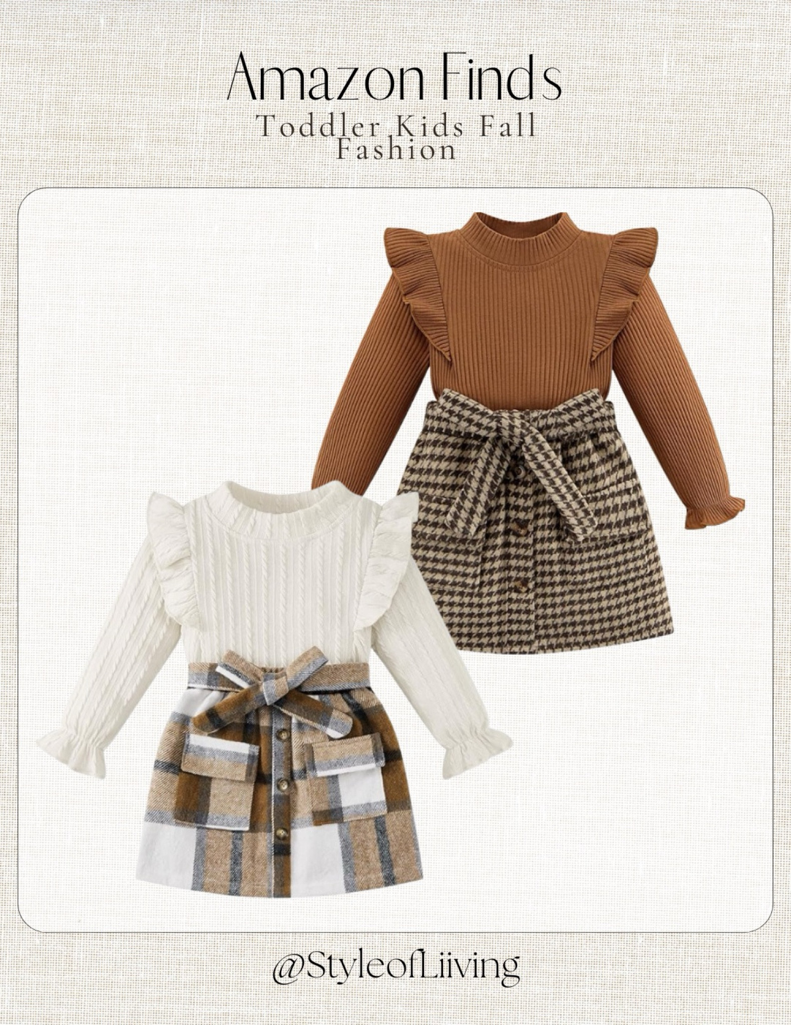 Toddler little girls fall fashion! Skirts, sweaters. #amazonfashion #founditonamazon

#LTKStyleTip #LTKSeasonal #LTKKids