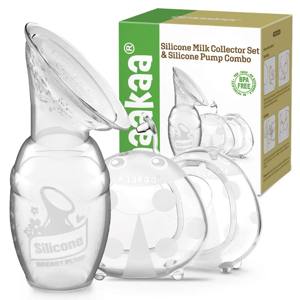 haakaa Manual Breast Pump and Ladybug Milk Collectors Combo for Breastfeeding Moms to Collect Breast | Amazon (US)