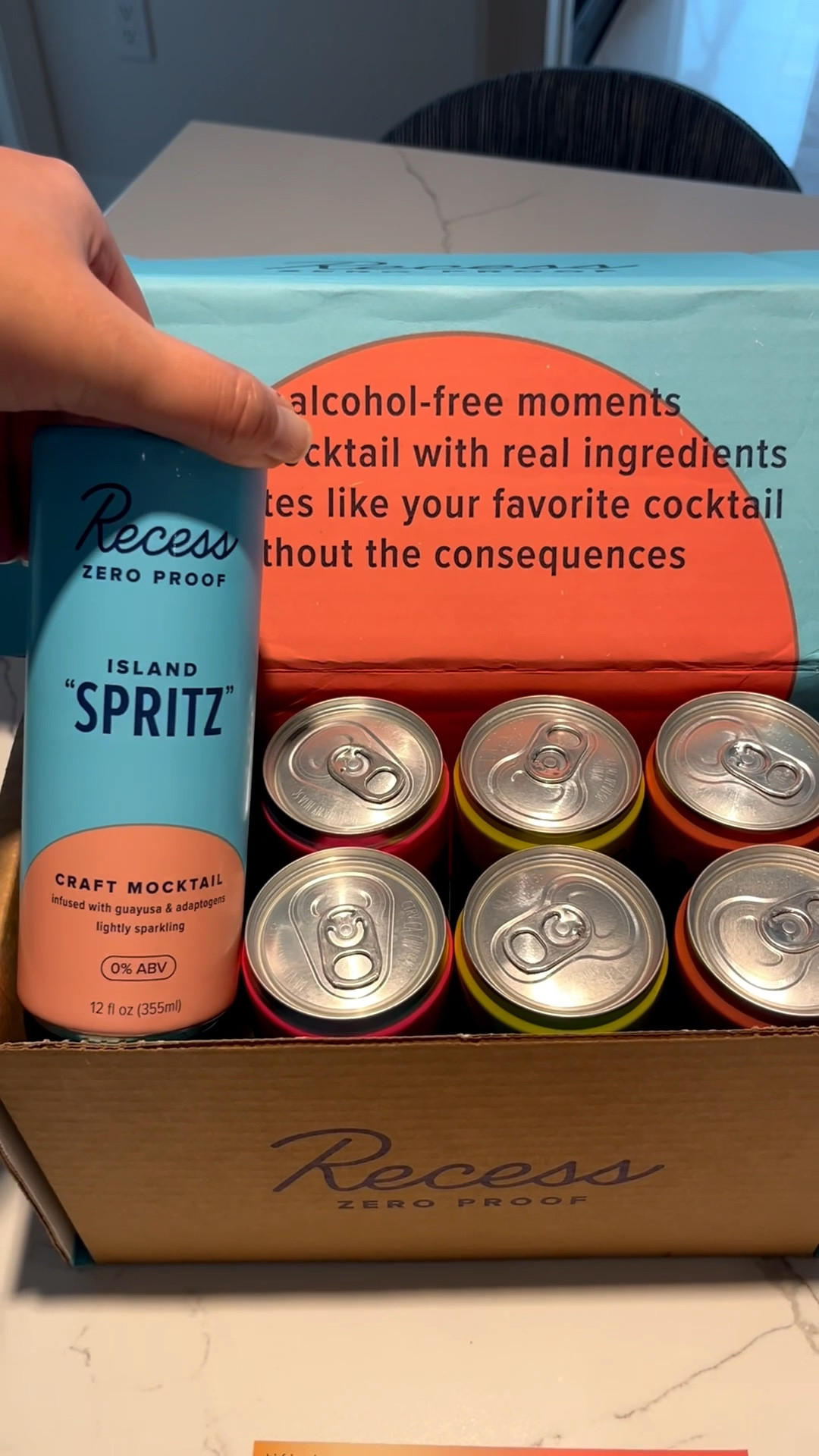 Proof you don’t need proof 😉 The Recess 0 proof cocktail sample is my current fave — cute, crisp, and totally hangover free 💕
#mocktailmagic #recesspartner 

#LTKParties #LTKHome #LTKFamily