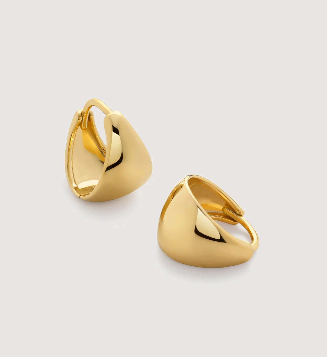 Tapered Huggie Earrings | Monica Vinader (Global)