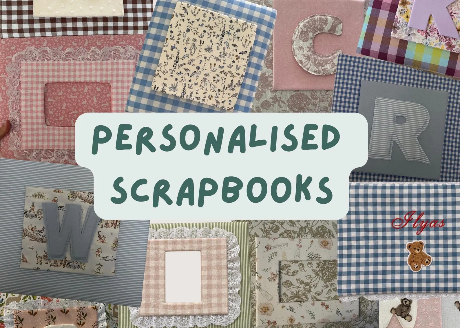 Personalised Fabric Scrapbook, a perfect keepsake to document precious moments | Etsy (Global)