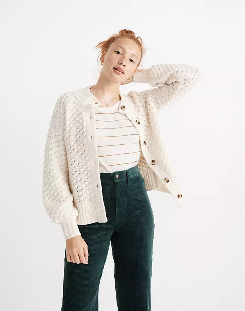 Surrey Bobble Cardigan Sweater | Madewell