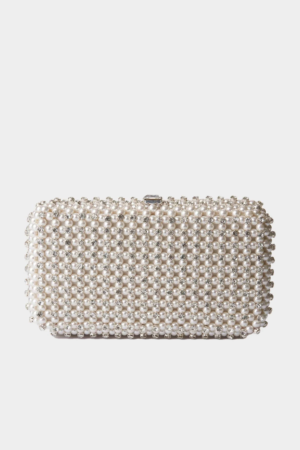Lydia Pearl Bag in White Silver | Shop Olivia